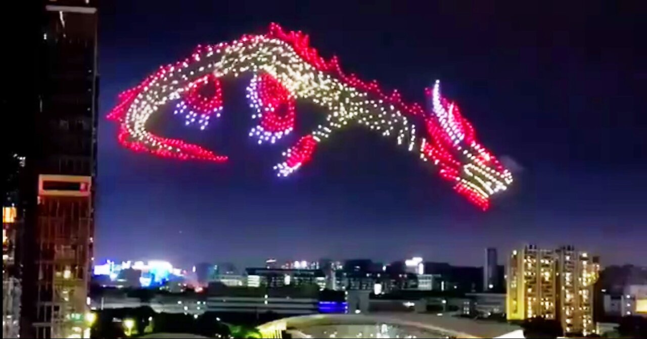 Chinese new year drone show